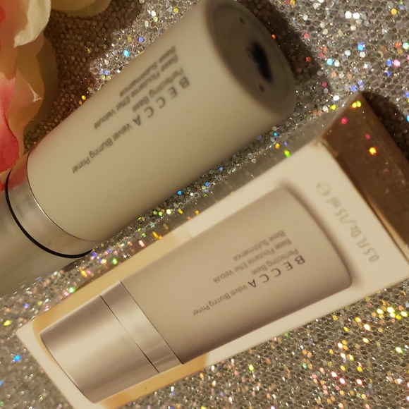 🧚♀️APRICOT HAZE Becca MINI RARE Velvet Blurring Primer Perfecting Base NWT - Picture 4 of 4